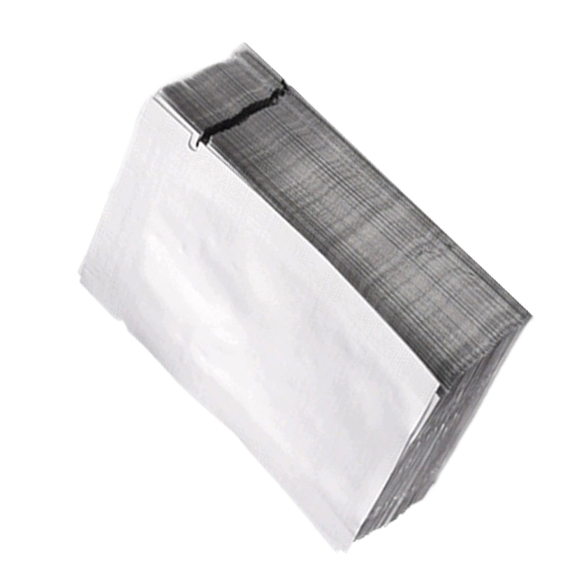 100PCS ODORLESS SILVER ALUMINUM FOIL BAGS FOR FOOD PACKAGING AND STORAGE Thickness 1 μ