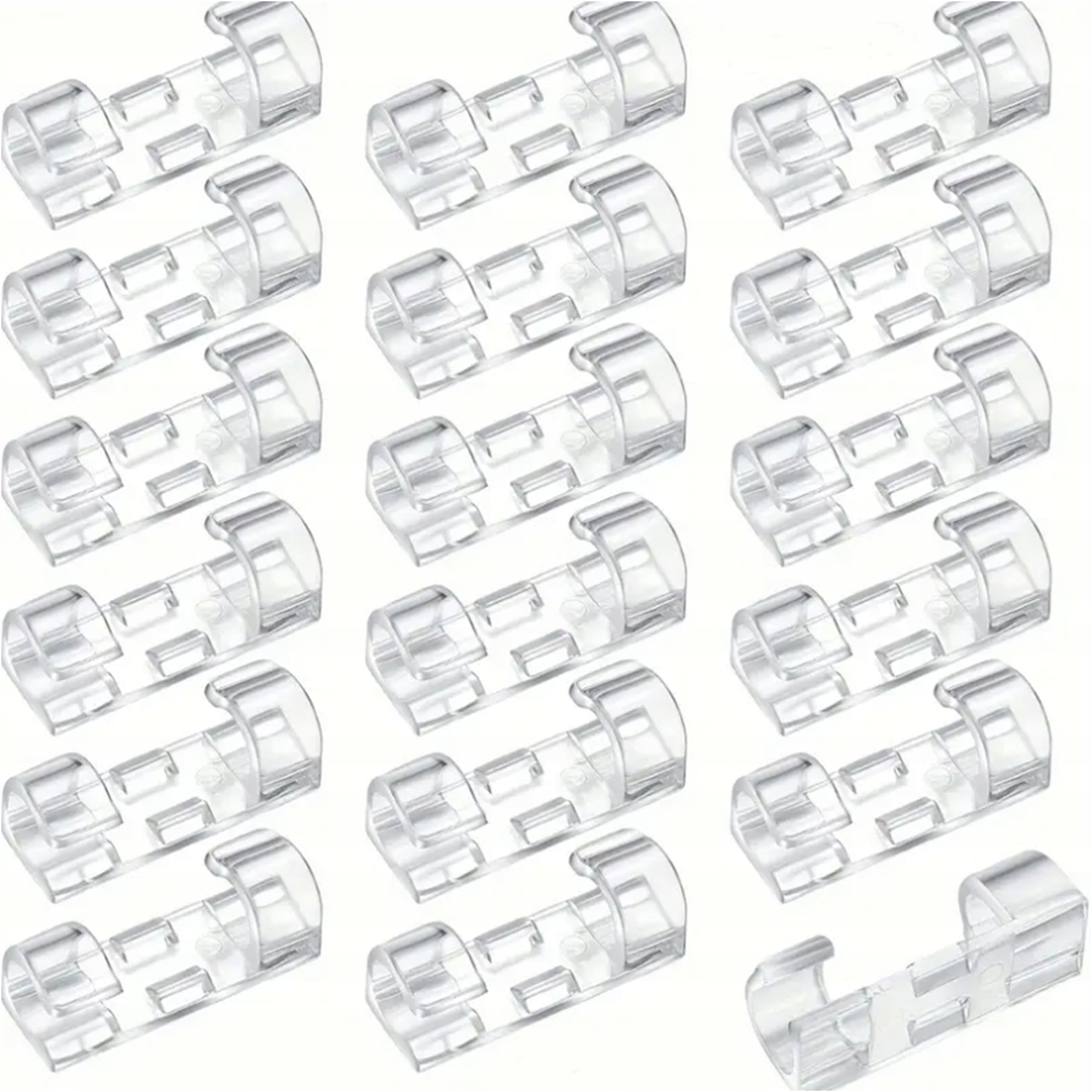 100PCS ORGANIZER HOOK GRILLE CABLE CLIP 3M SELF ADHESIVE