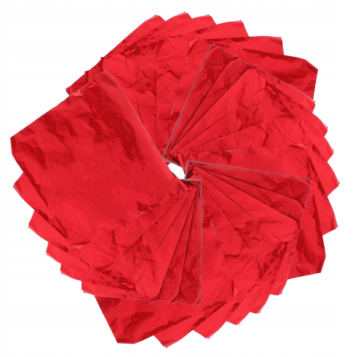 100PCS RED ALUMINUM FOIL FOOD WRAP FOR KITCHEN BBQ CANDY PACKAGING