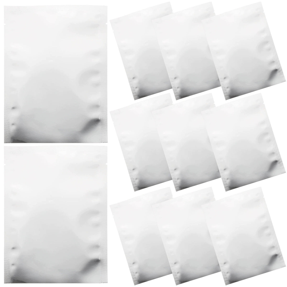 100PCS SILVER ALUMINUM FOIL FOOD VACUUM BAGS FOR HOME STORAGE Format 430 x 600 mm