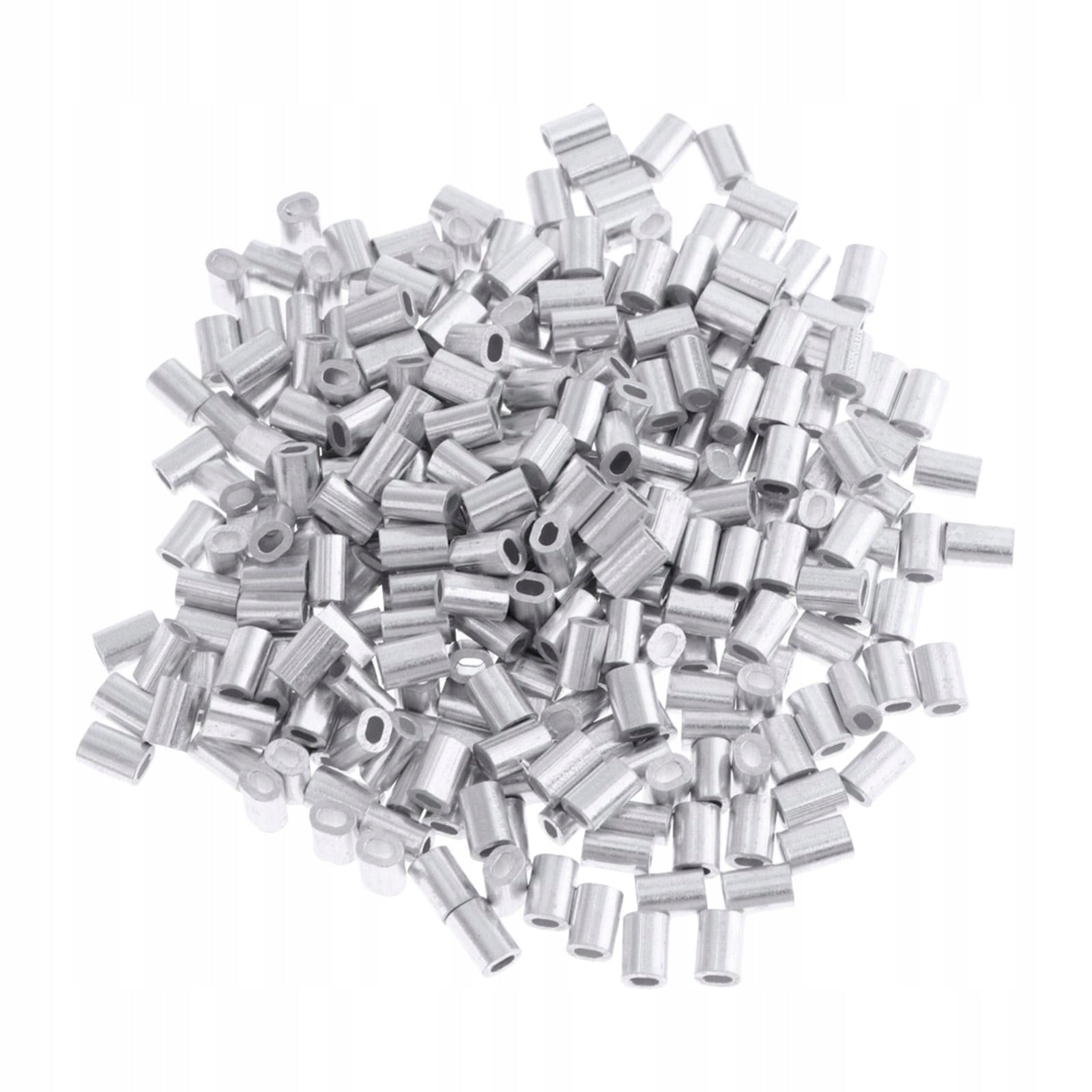 100Pcs Fishing Wire Tube Brass Fishing Double Barrel ing Sleeves 1.2mm Packaging status no packaging