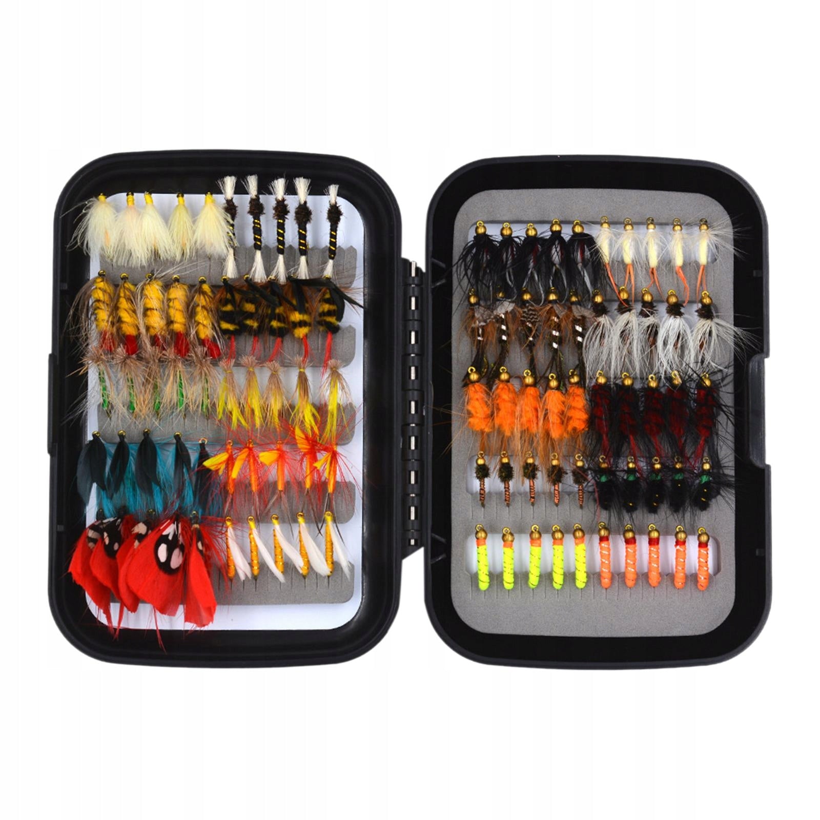 100Pcs Fly Fishing Flies Assortment with