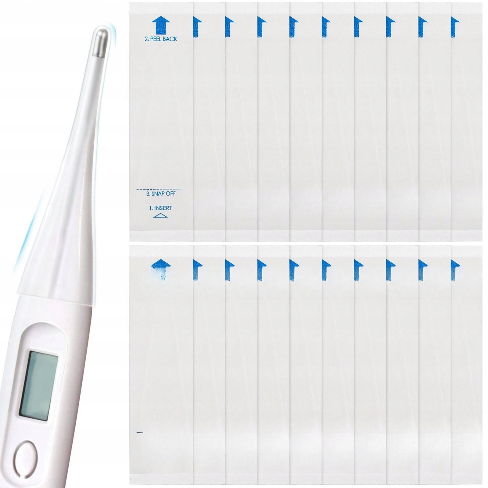 100Pcs Transparent Disposable Thermometer Covers for Digital Probes Medical device yes