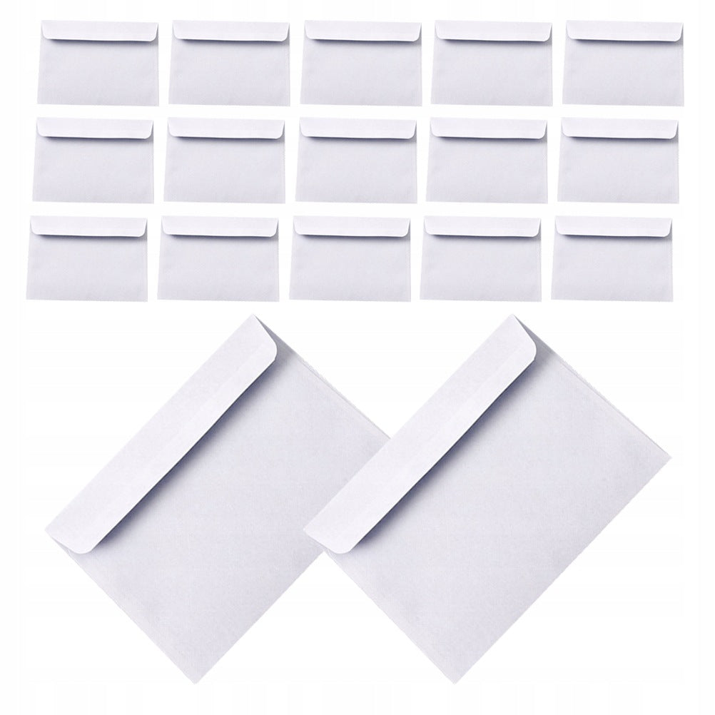 100Pcs White Self-Sealing Security Envelopes for Business and Wedding Use