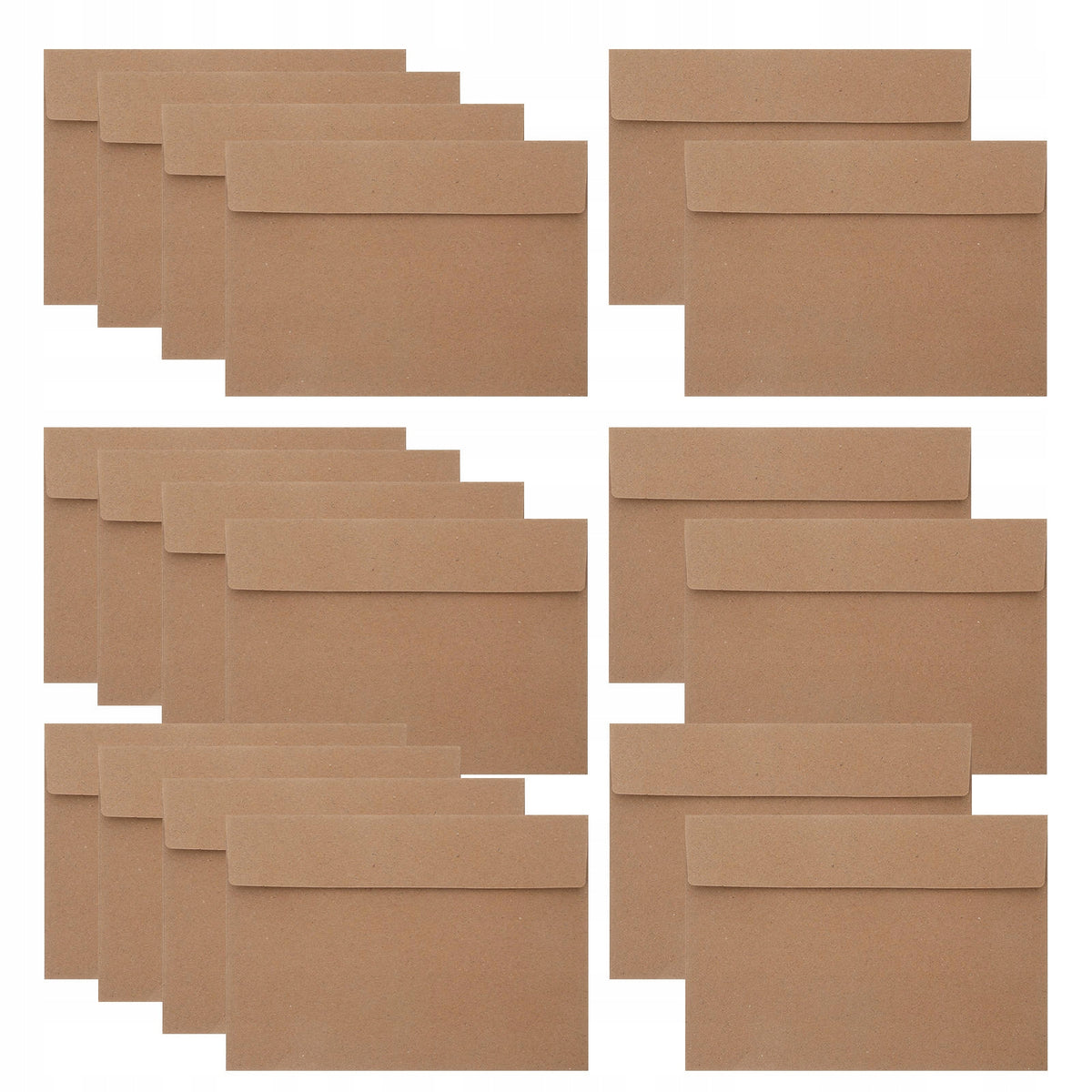 100SZT BRĄZOWE KOPERTY PAPIEROWE KRAFT, DO ZAPROSZEŃ I DOKUMENTÓW Format 430 x 600 mm