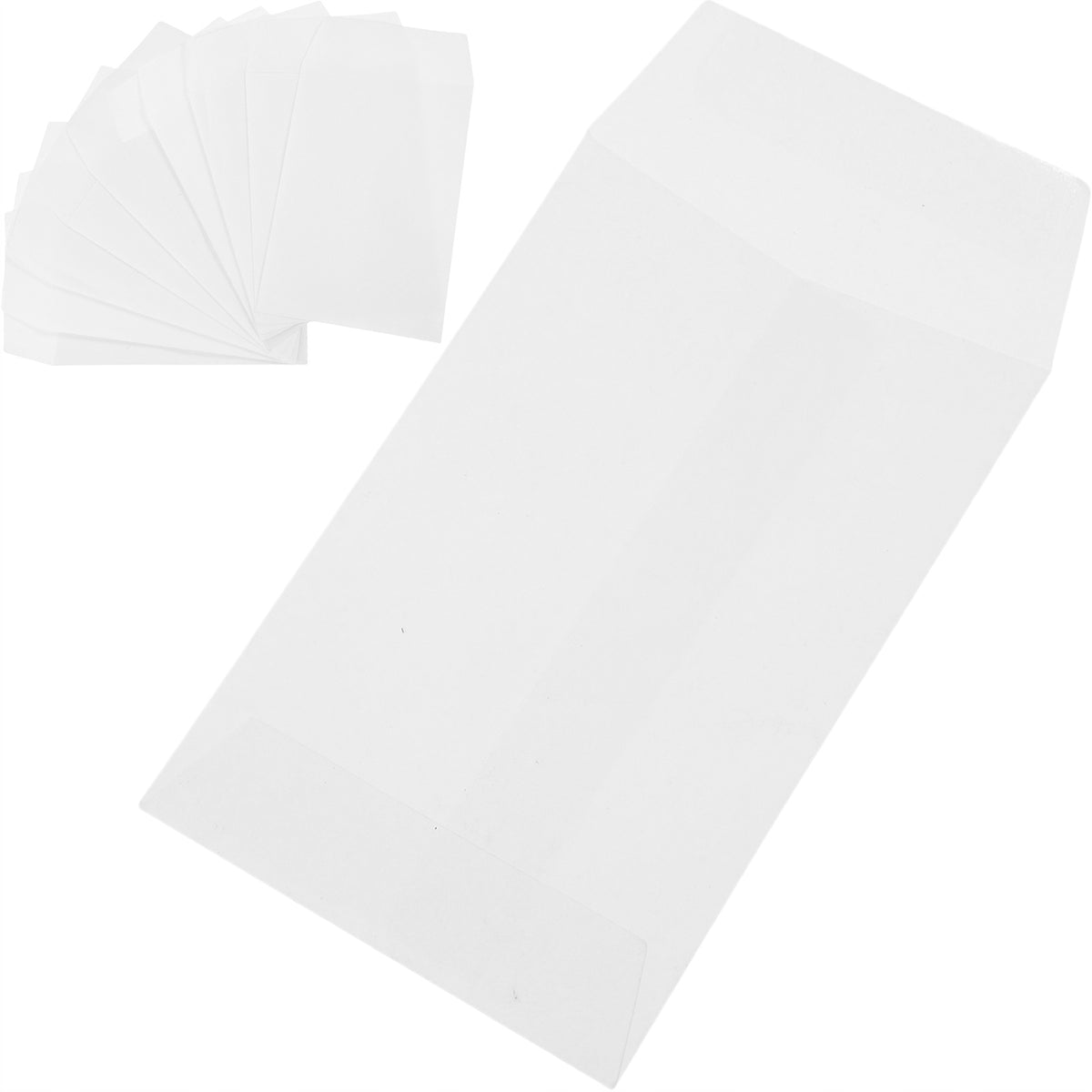 100SZT UNIWERSALNE BIAŁE KOPERTY DO PIENIĘDZY I DROBNYCH PRZEDMIOTÓW Format 430 x 600 mm