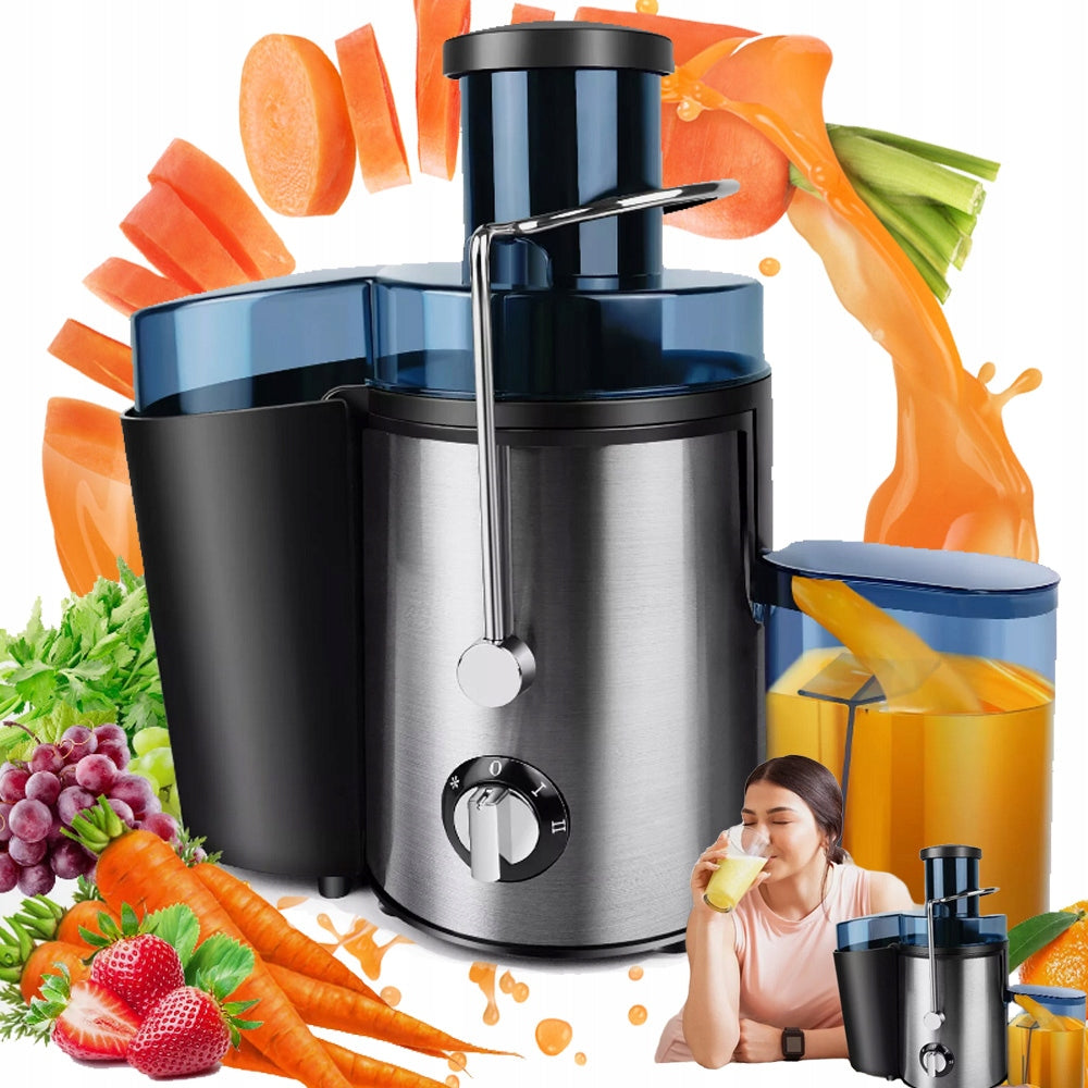 100W POWERFUL ELECTRIC JUICER WITH 2 SPEED WIDE FEEDER
