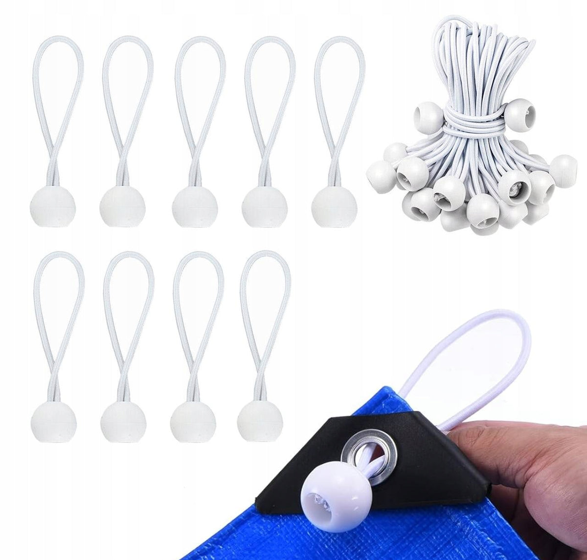 100X ELASTIC MOUNTING RUBBER STRONG ROPE BALL FOR FIXING THE PLANEDIKA