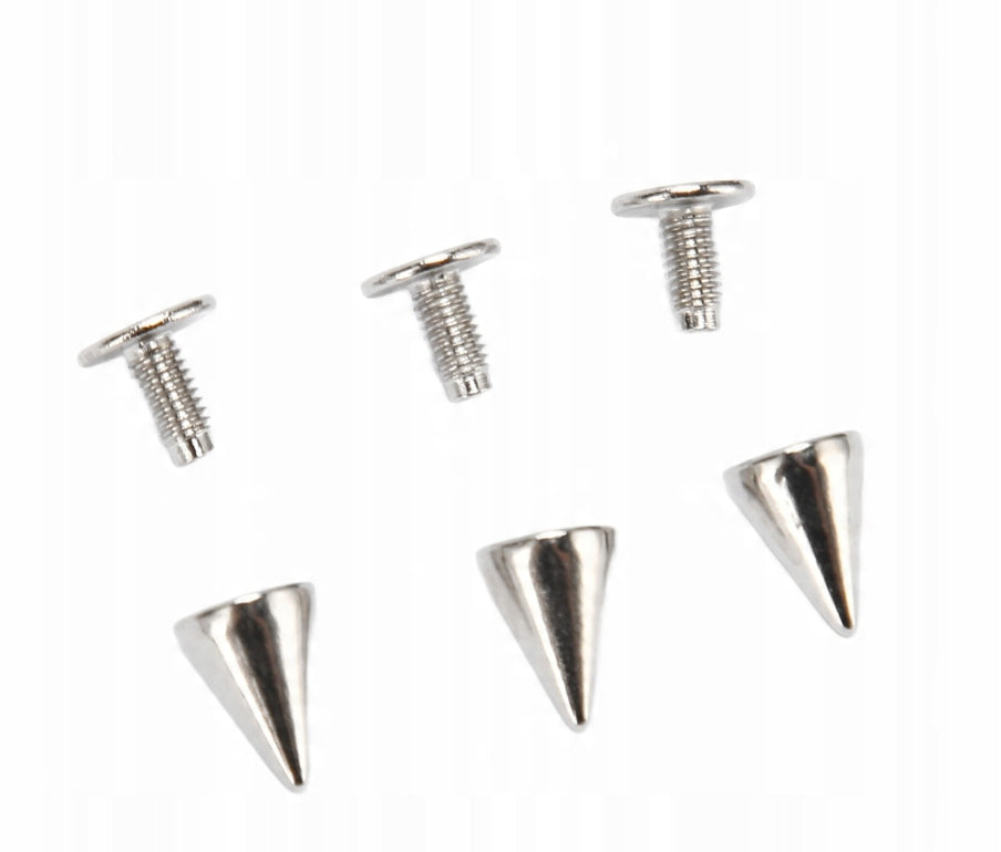 100X STUDS SPIKES FOR DECORATION OF LEATHER CLOTHES DIY GOTH PUNK ROCK METAL Manufacturer code TSY058