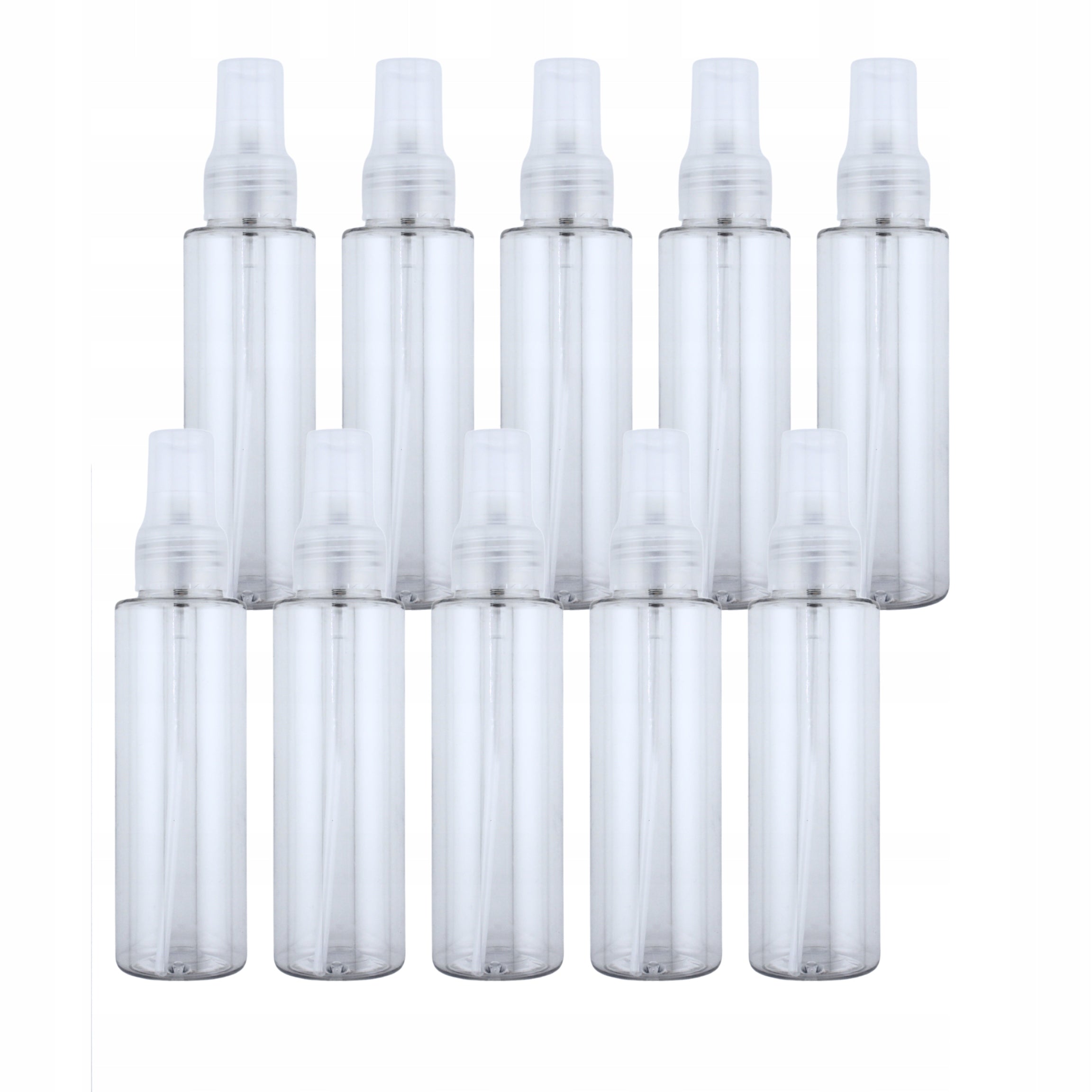 100ml Travel Bottle with Pump Plastic Airplane Bottle 10 Pcs Packaging status original