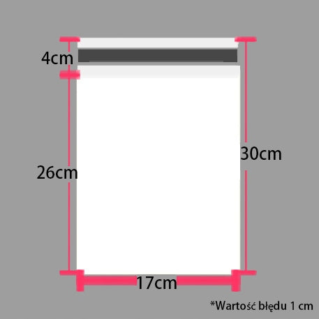 100pcs COURIER FOIL ENVELOPE white 17X30cm Format other