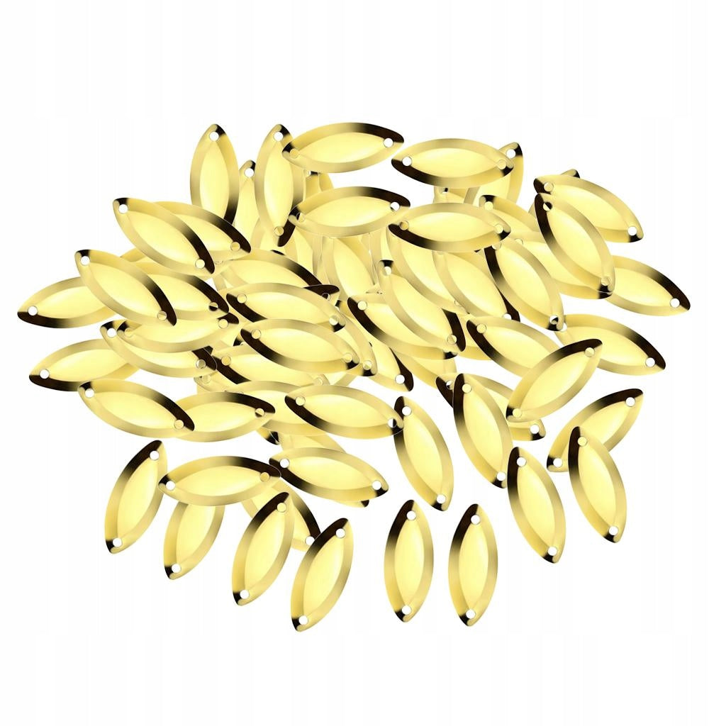 100x Fly Fishing Spoons Sequins Baits Spinnerbait