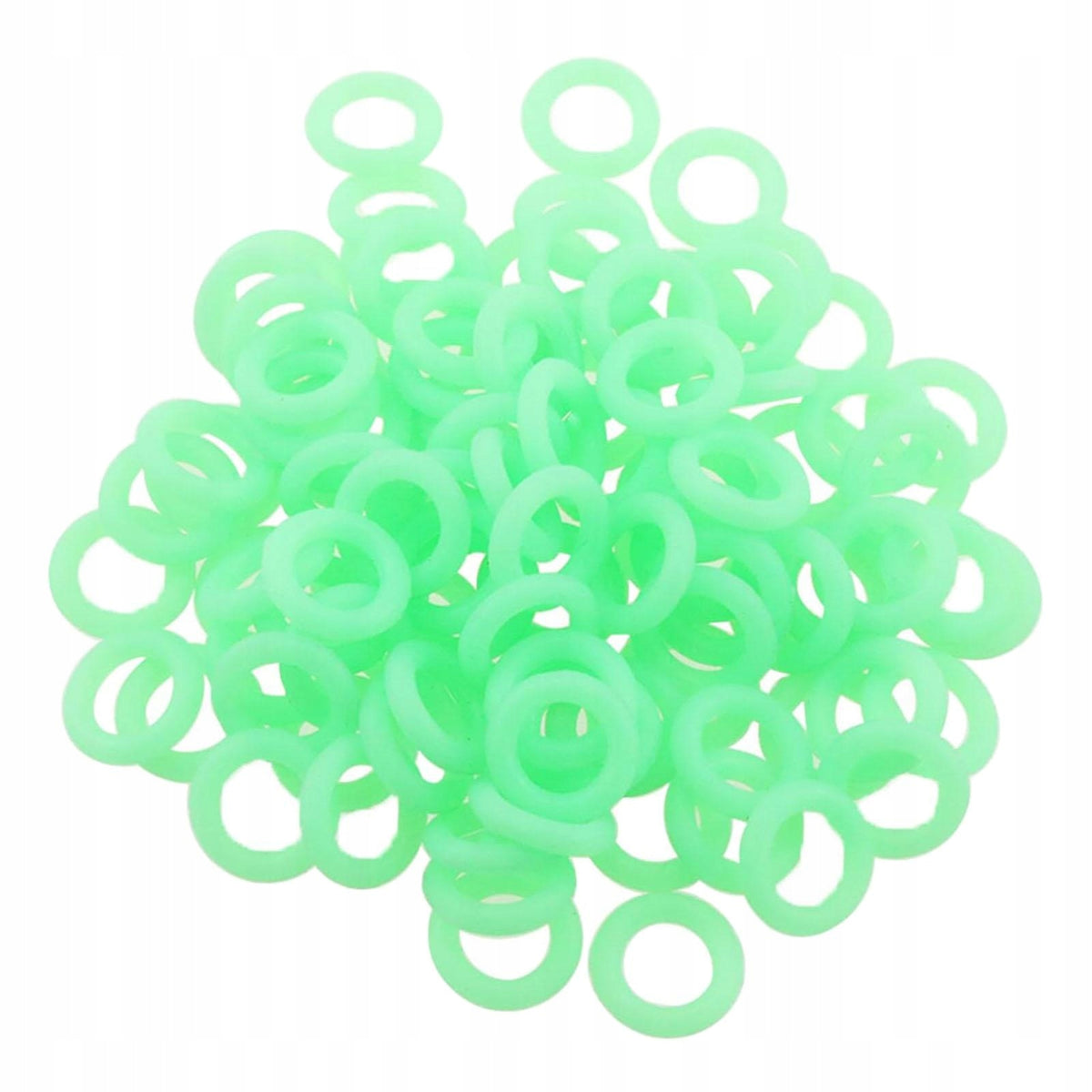 100x Tent Stake Rings Warning Rings Fluorescent O Shaped Rings Tent Nail