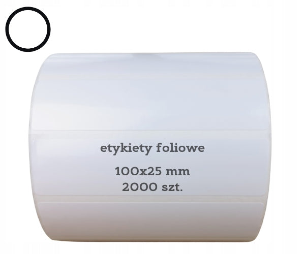 100x25 labels self-adhesive stickers 2000 white