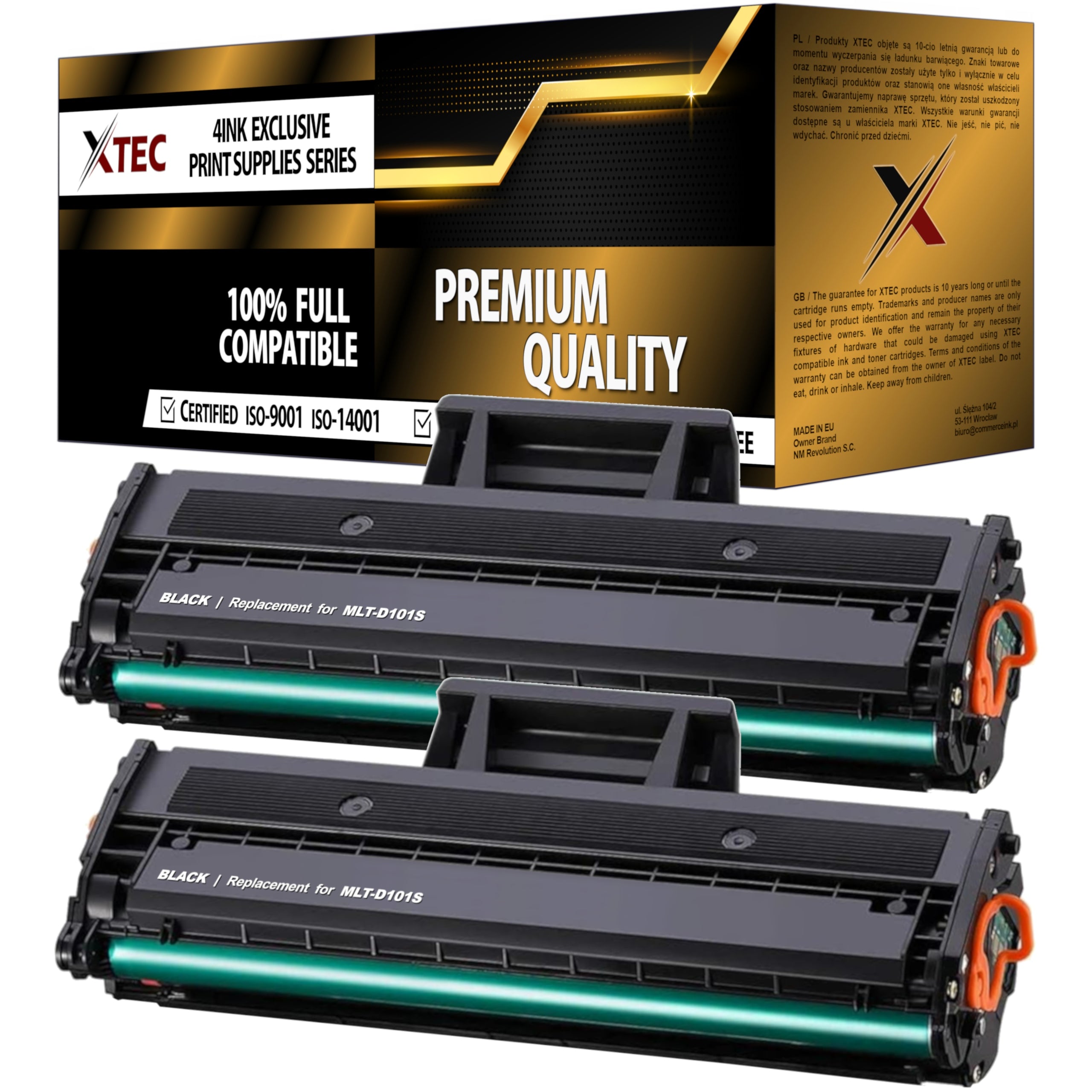 101S XL Toner Cartridge for Samsung ML2160 ML2165W SCX3400 ML-2160 SCX-3405W ML-2165W Printers