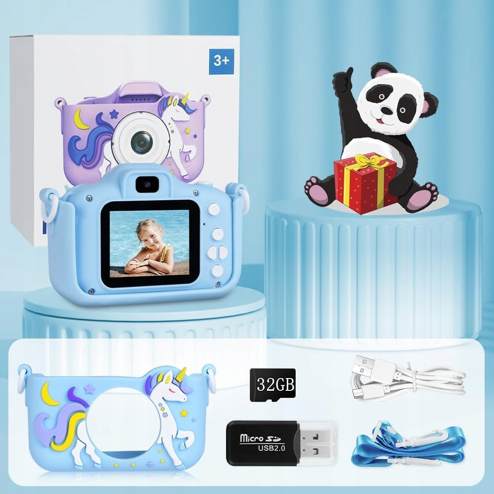 1080P DIGITAL UNICORN BABY CAMERA WITH 32GB SD CARD FOR GIFT Manufacturer code APARAT DZIECIĘCY CYFROWY 1080P KARTA SD 32GB