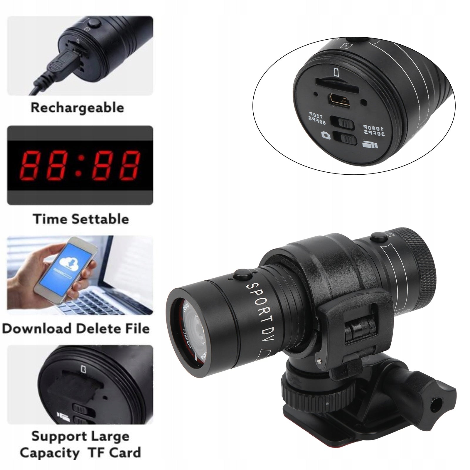 1080P FULL HD Motorcycle Video Recorder Brand no brand