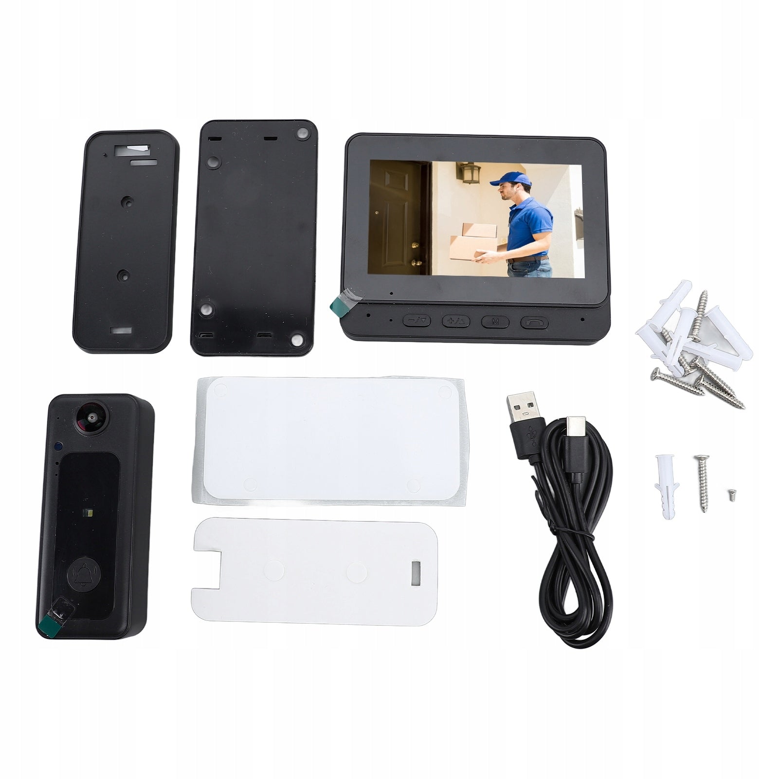 1080P HD Wireless Video Doorbell Camera Wide Angle IP Night Vision