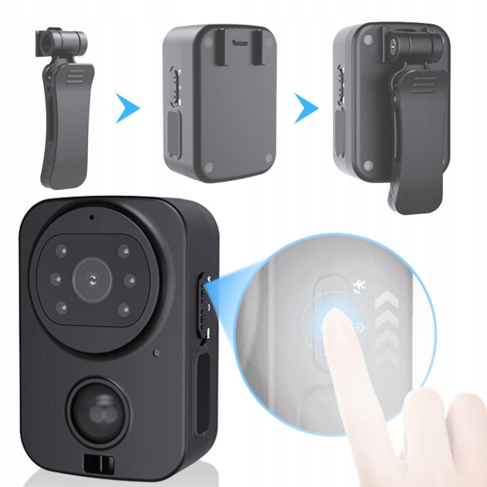 1080P HD miniature body camera, avi IP45 video camera waterproof