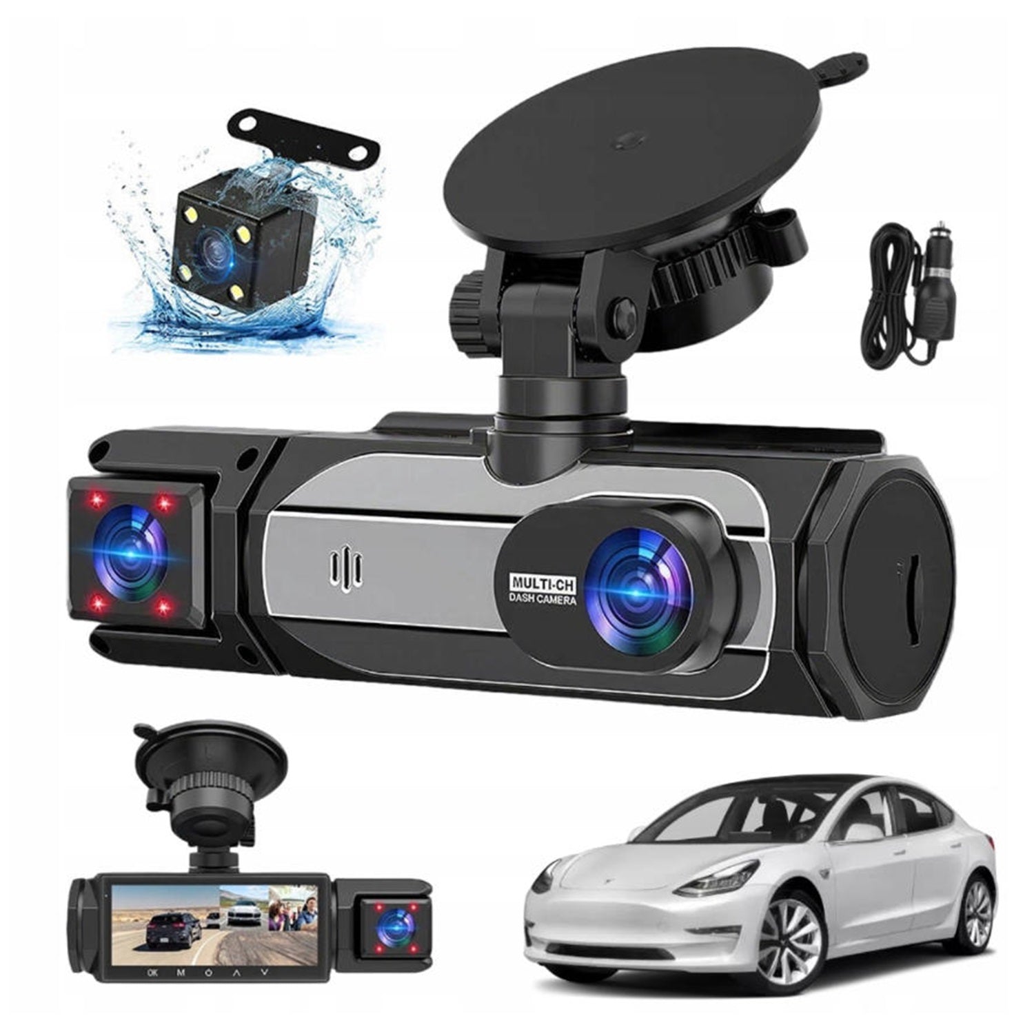1080P IPS 150° Wide Viewing Angle Car Camera Packaging status original