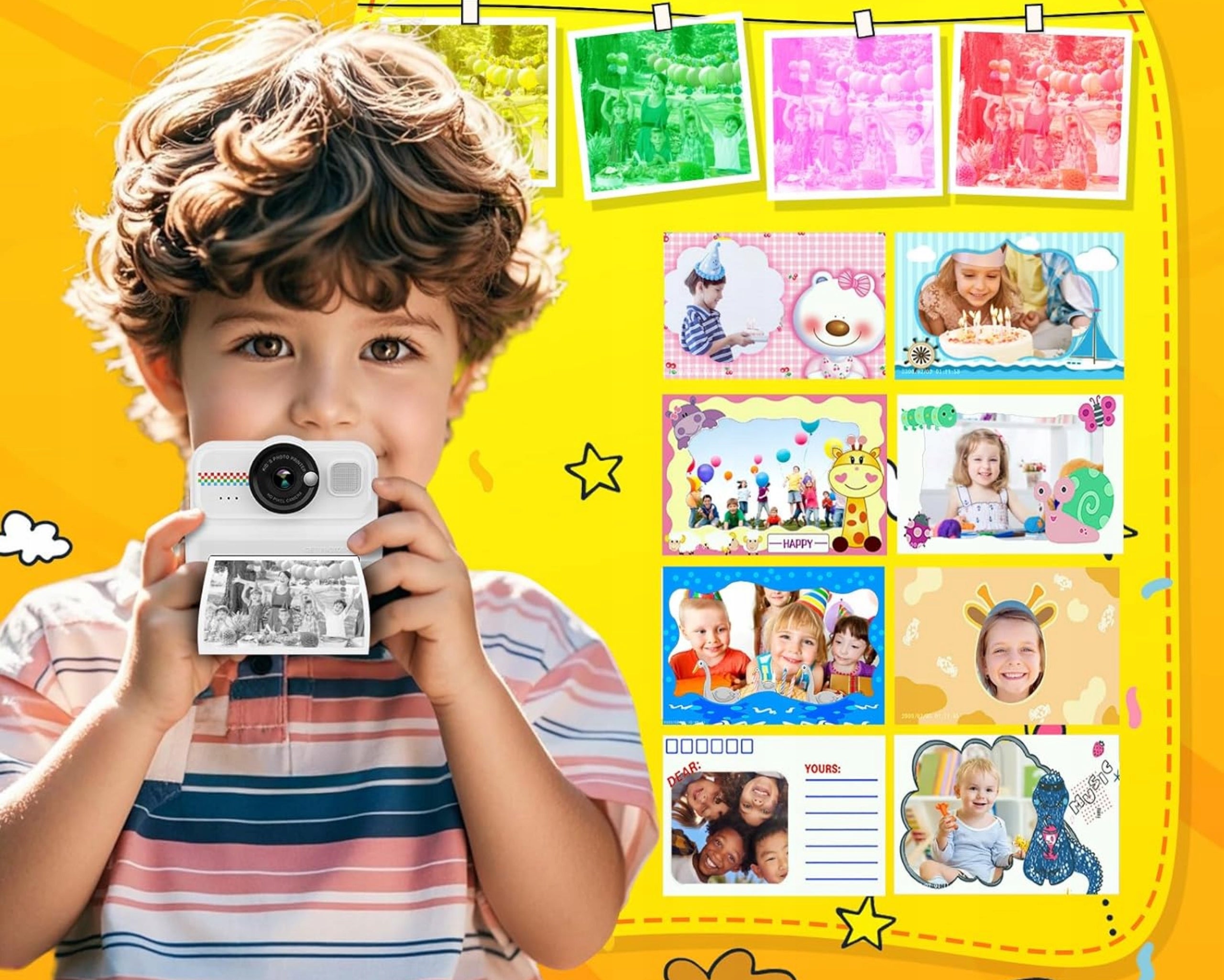 1080P Kids Digital Camera With Thermal Printer 32GB 3-12 Years Model ZTGIOS2G