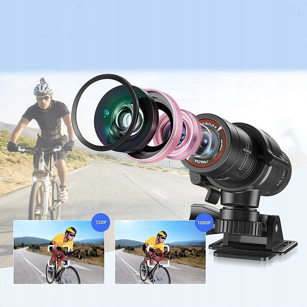 1080P PORTABLE HELMET CAMERA, BICYCLE SKI SPORTS RECORDER Manufacturer code gyhjdty
