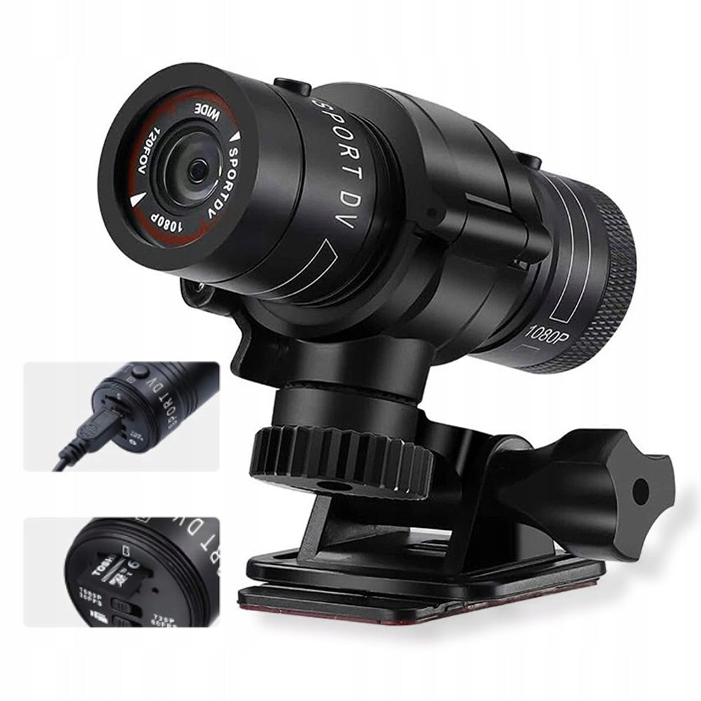 1080P PORTABLE HELMET CAMERA, BICYCLE SKI SPORTS RECORDER Model bbzshuck210