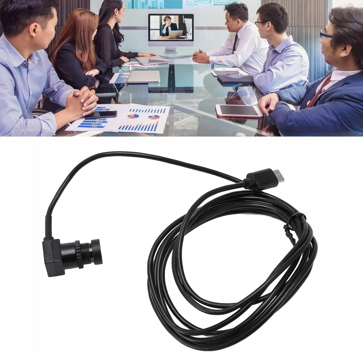 1080P USB WEBCAM WITH PLUG AND PLAY MICROPHONE Model Centrum Kamery Internetowej, Kamera USB Webcam Typ