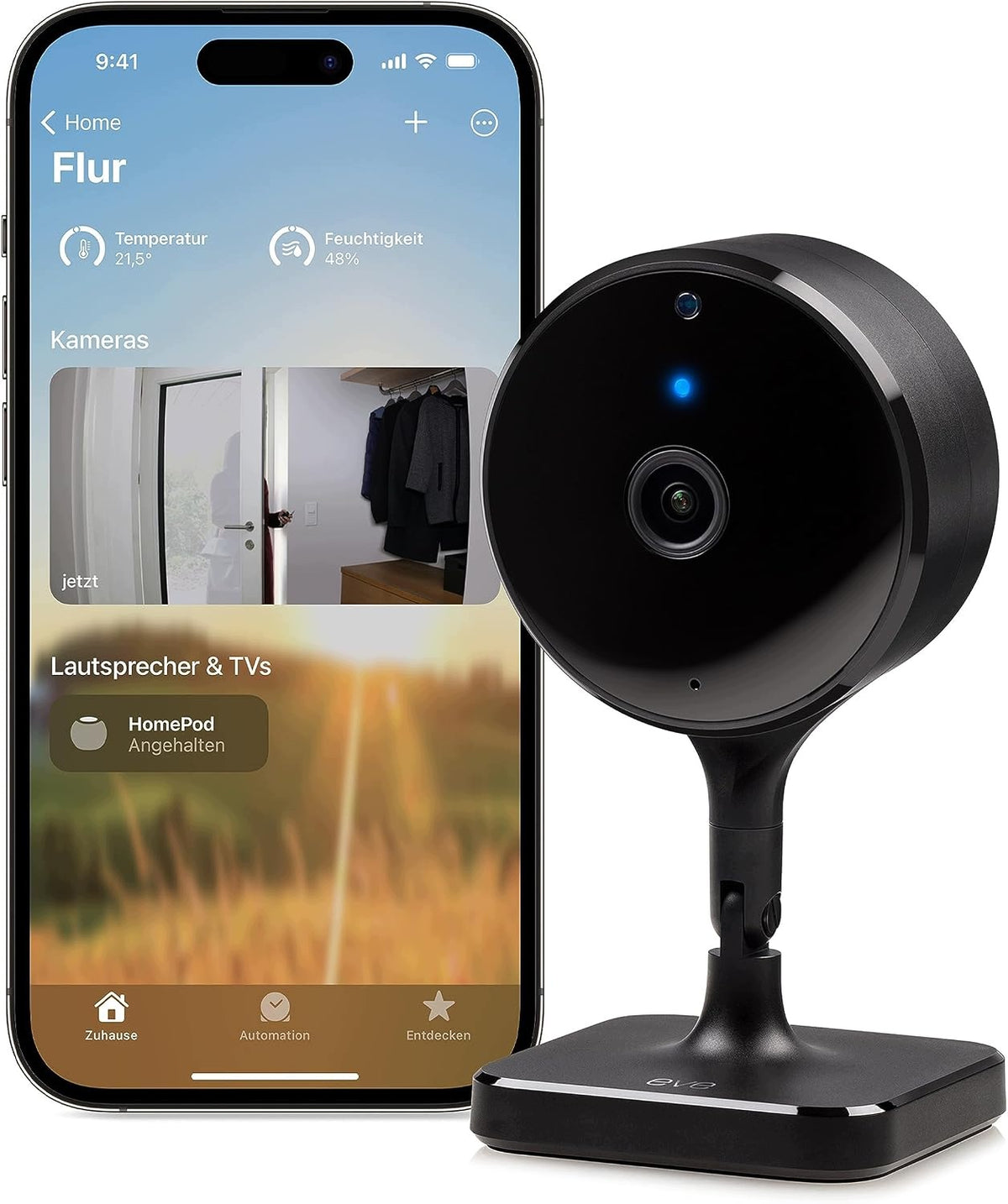 1080P WIFI HOMEKIT SURVEILLANCE CAMERA NIGHT VISION PRIVACY