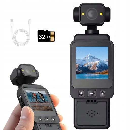 1080P WIFI RECORDING CAMERA WITH 32GB CARD ROTATING CAMERA 1000MAH
