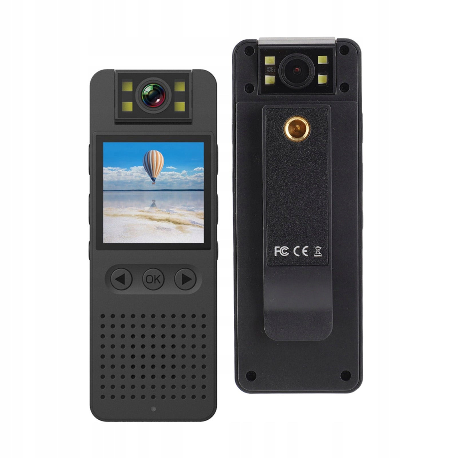 1080p HD camera with 180 degree K0 lens audio and video recording Model 9674GQFL
