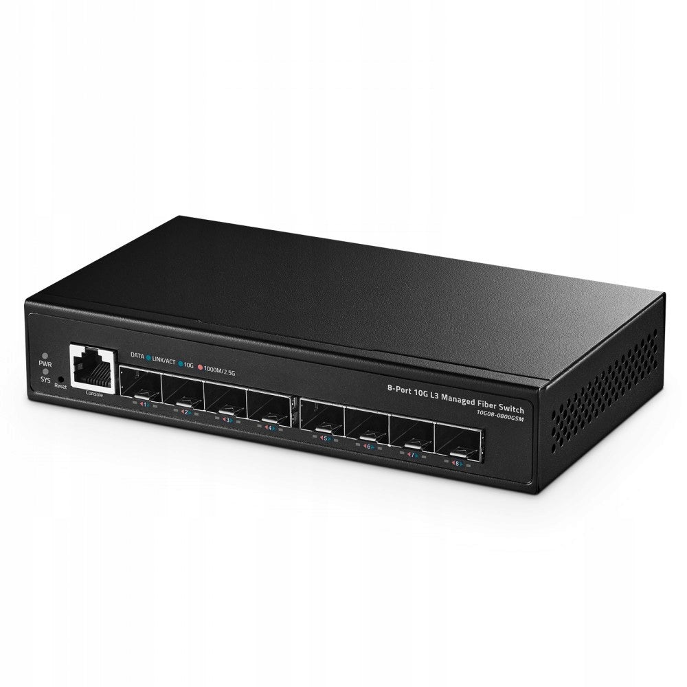 10G SFP+ MANAGED NETWORK SWITCH 8 PORTS L3 VLAN