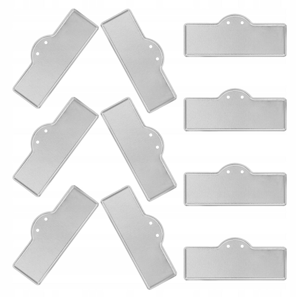 10PCS ALUMINUM GARDEN PLANT MARKERS LIGHTWEIGHT METAL LABEL TAGS Color silver