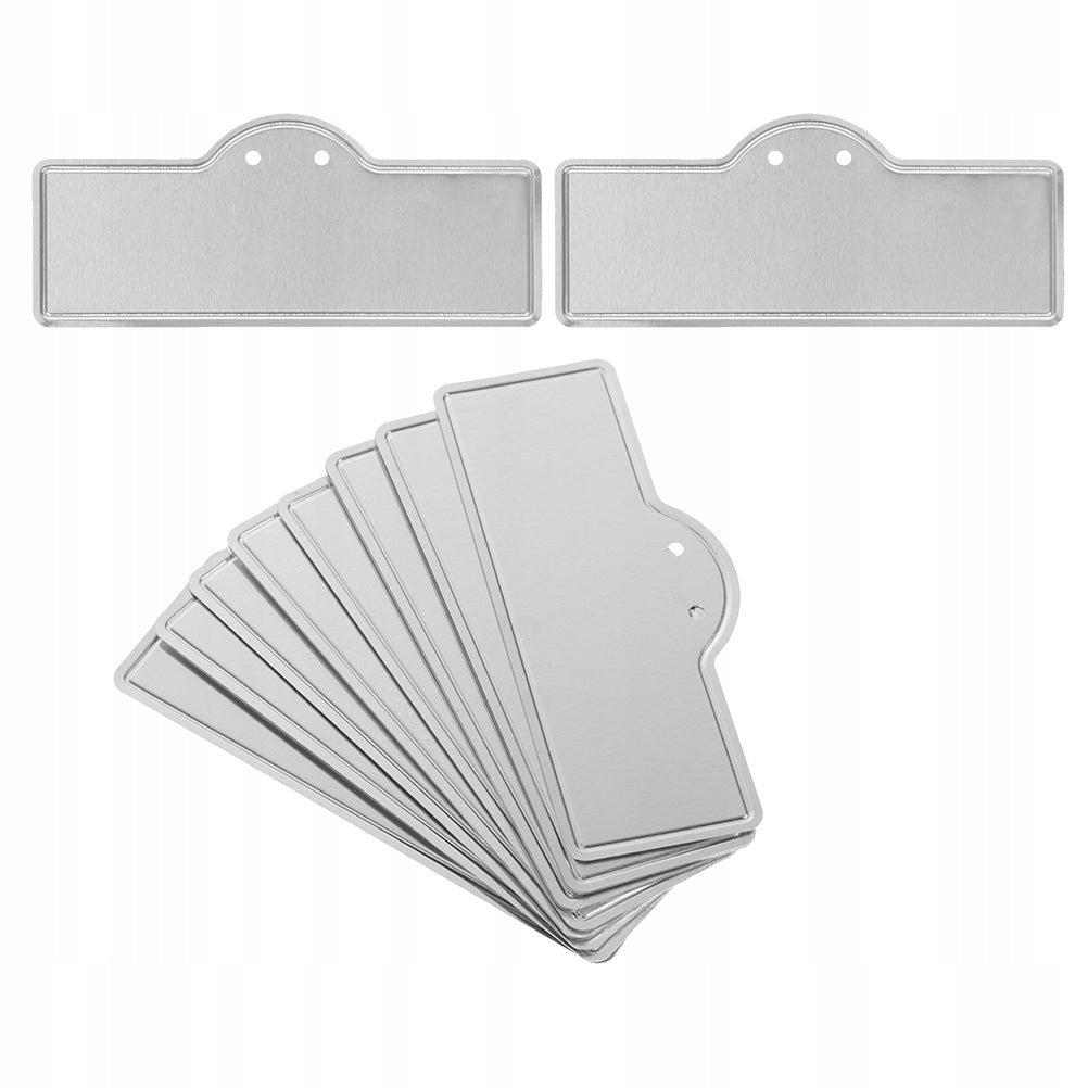 10PCS ALUMINUM GARDEN PLANT MARKERS LIGHTWEIGHT METAL LABEL TAGS Kind standing