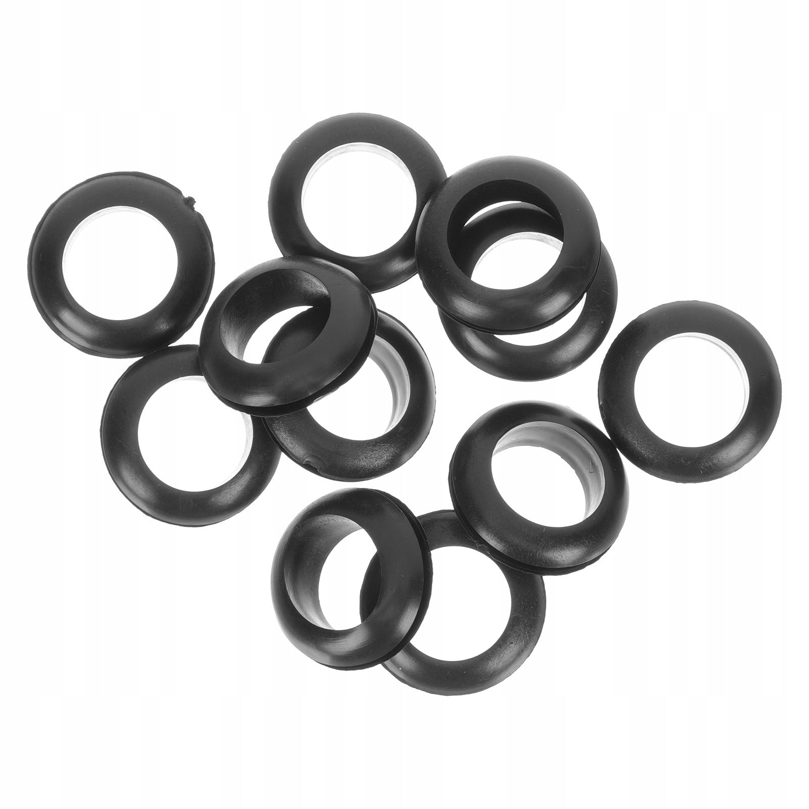 10PCS BLACK RUBBER CLOTHESLINE POLE HOLE COVER WITH ANTI-SLIP PROTECTION