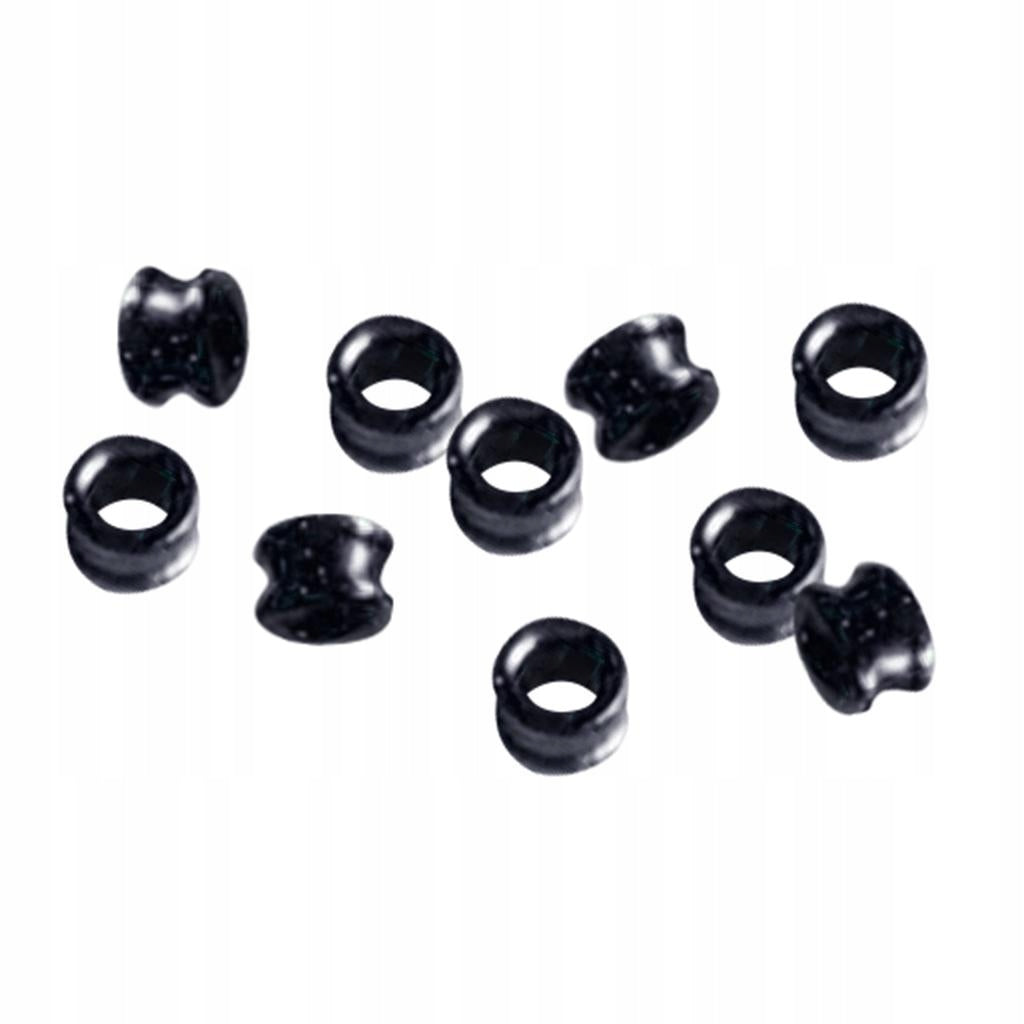10PCS DIY Pole Eyes Guides Ceramic Tip Tops Fish Line Rings Black Groove 04 Model ryby linia górne pierścienie przewodnik części