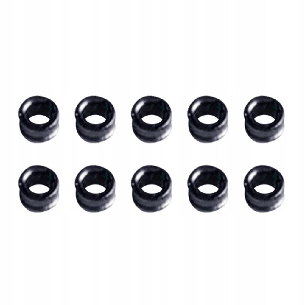 10PCS DIY Pole Eyes Guides Ceramic Tip Tops Fish Line Rings Black Groove 04
