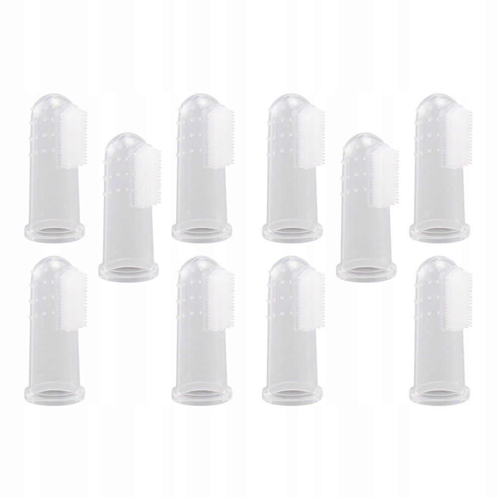 10PCS SILICONE ANIMAL TOOTHBRUSH ORAL MASSAGER
