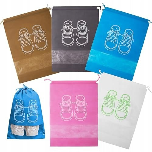 10PCS TRAVEL SHOE BAGS WITH ROPE FOR TRAINING Packaging status original