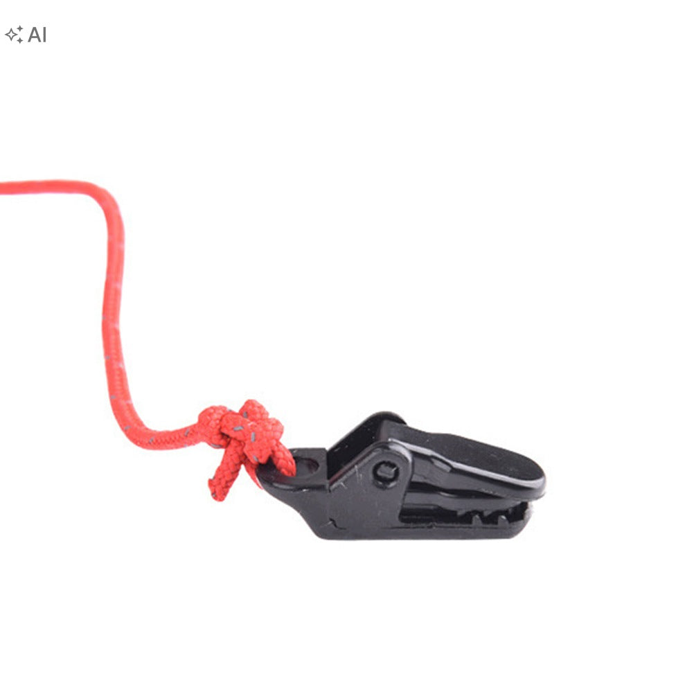 10Pcs Durable Black Tent Clamp Set with Alligator Clips for Camping Manufacturer code 6500116