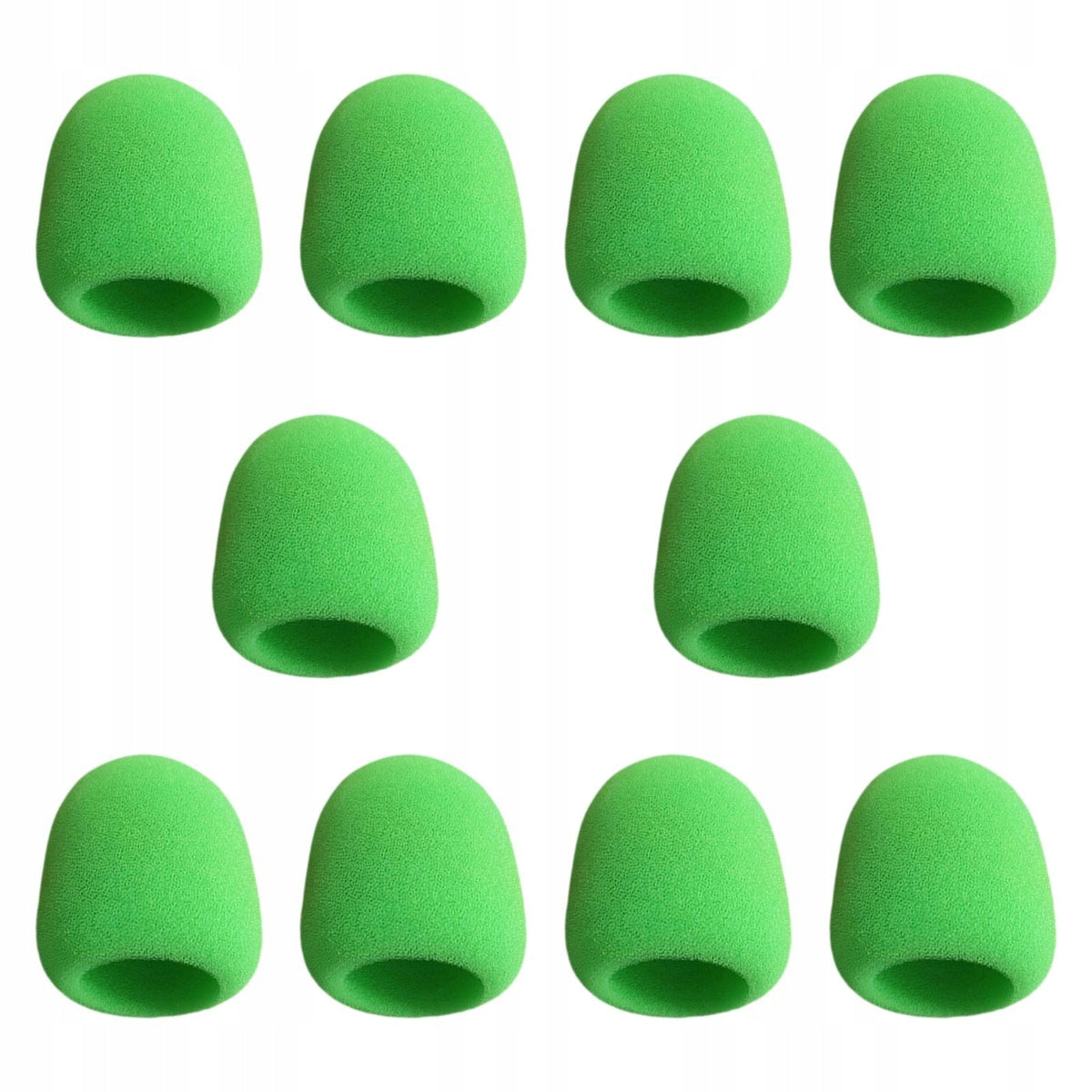 10Pcs Handheld Microphone Cover Sturdy Sponge Foam Mic Cover for Green
