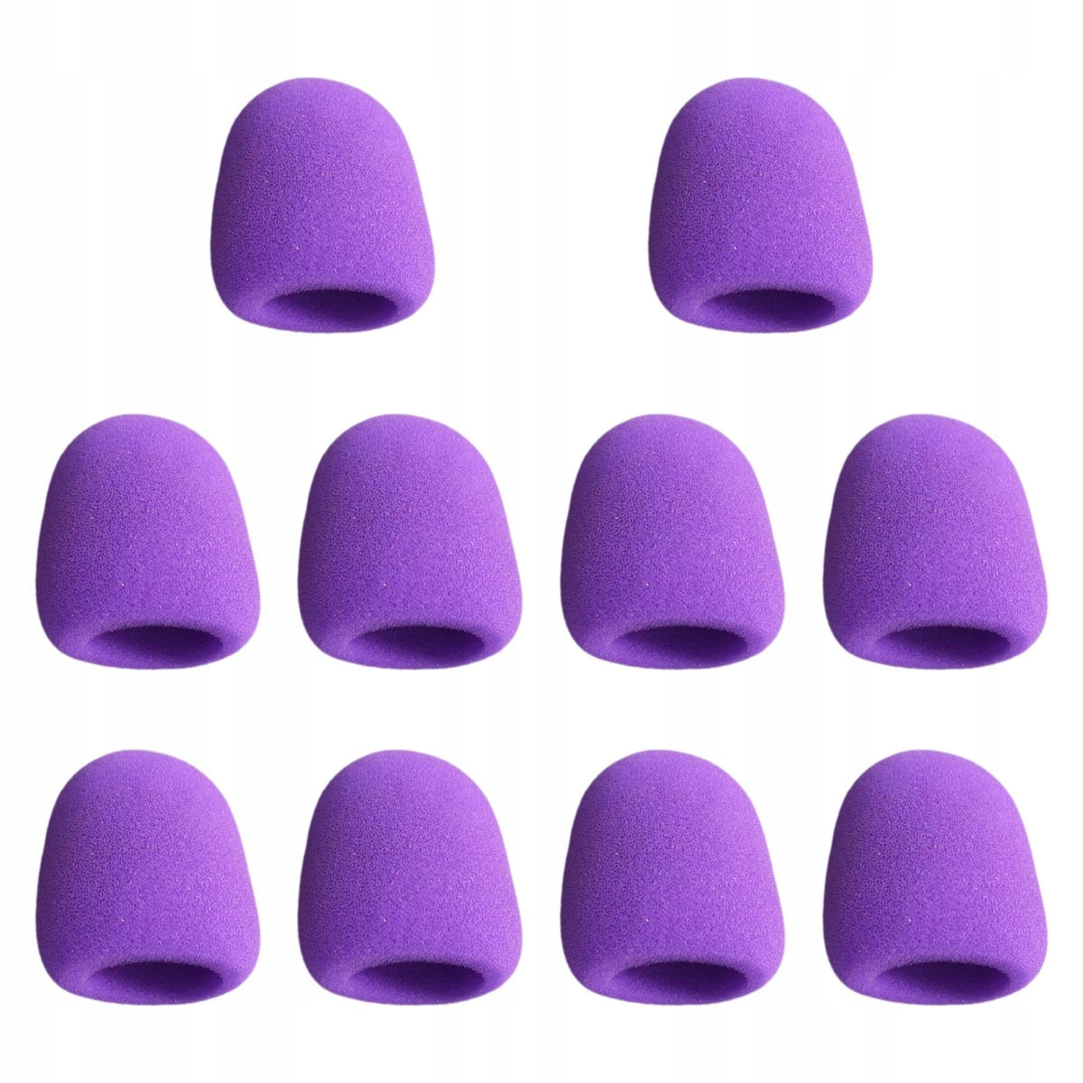 10Pcs Handheld Microphone Cover Sturdy Sponge Foam Mic Cover for Purple Packaging status original