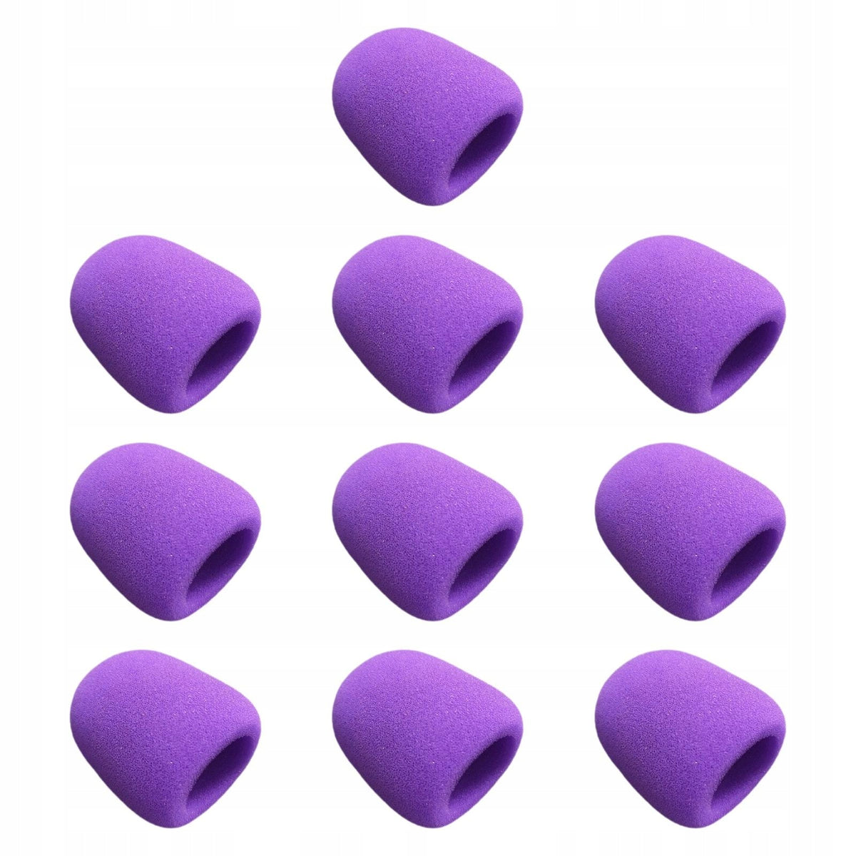 10Pcs Microphone Cover Thicked Lightweight Portable Replacement for Purple