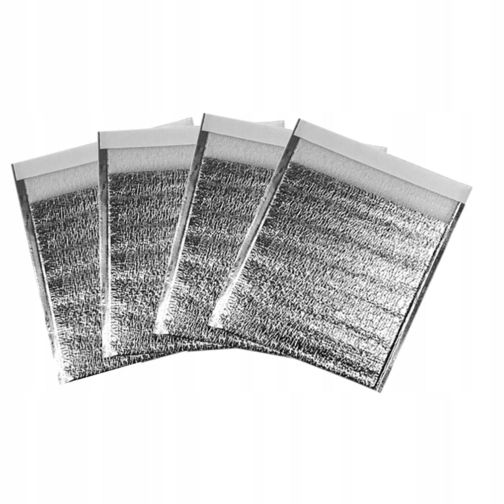 10Pcs Silver Thick Aluminum Foil Disposable Fresh-Keeping Insulation Pouch