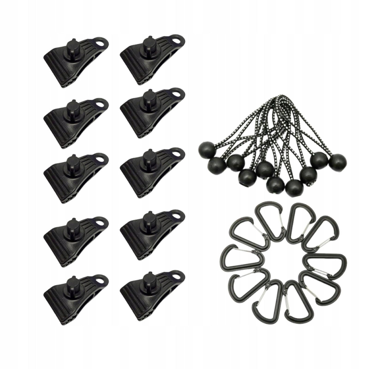 10Pcs Tarp Clips Set Multipurpose Firmly Sturdy Windproof Crocodile Mouth