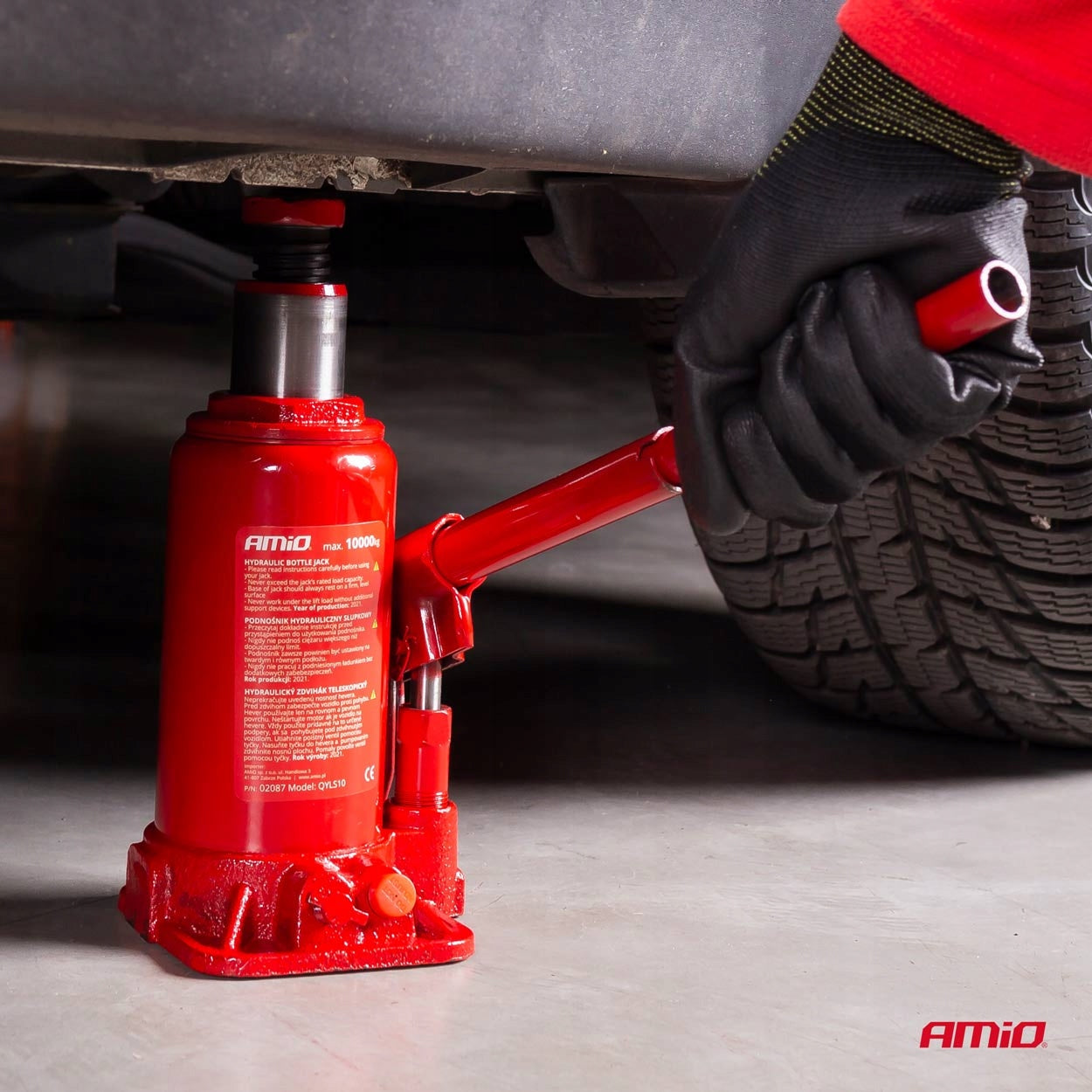 10T 10000kg LIFTING HEIGHT 200-385mm Hydraulic Bollard Lift Brand Amio