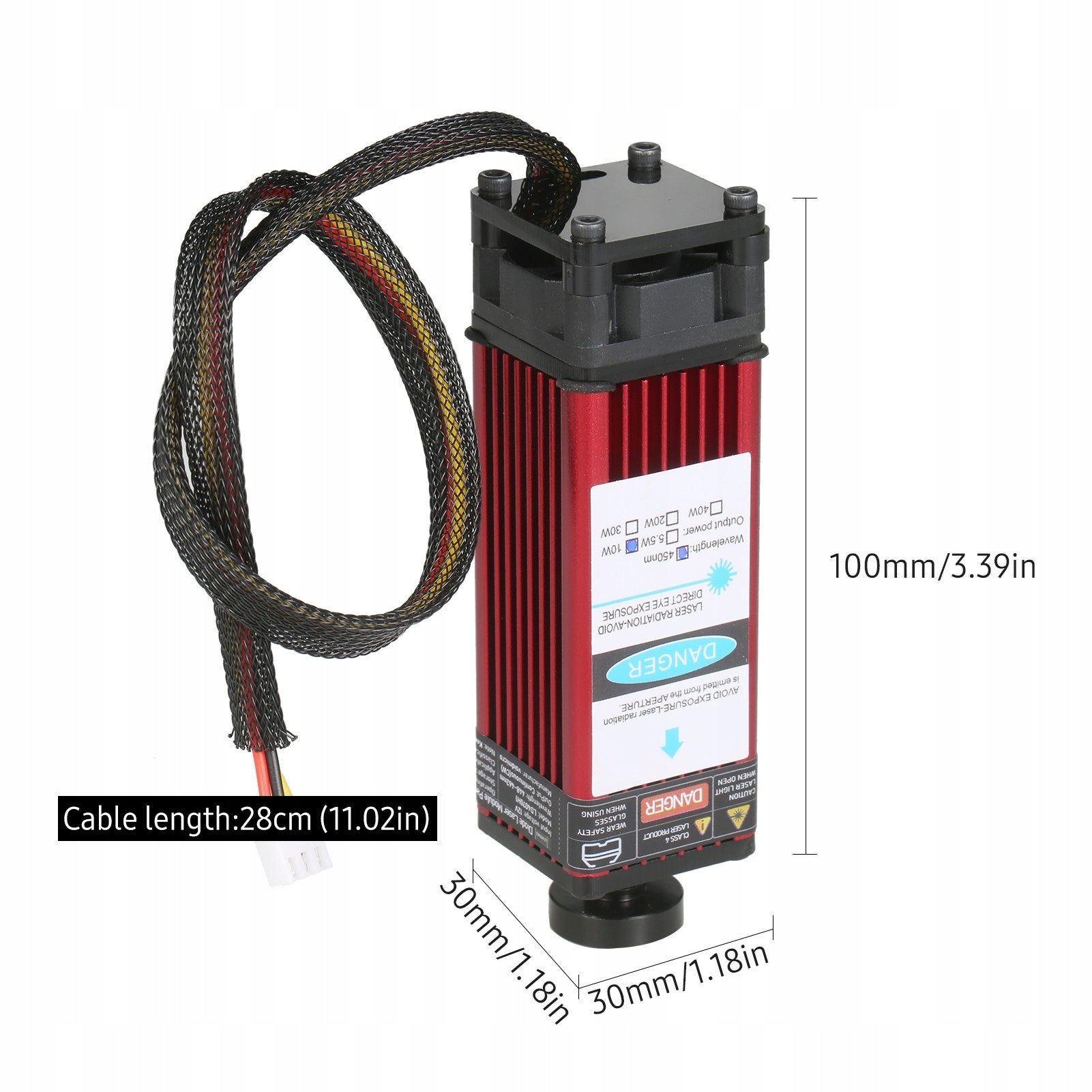 10W Laser Module 450nm Laser Head Engraving Adjustable IU Printing technology other