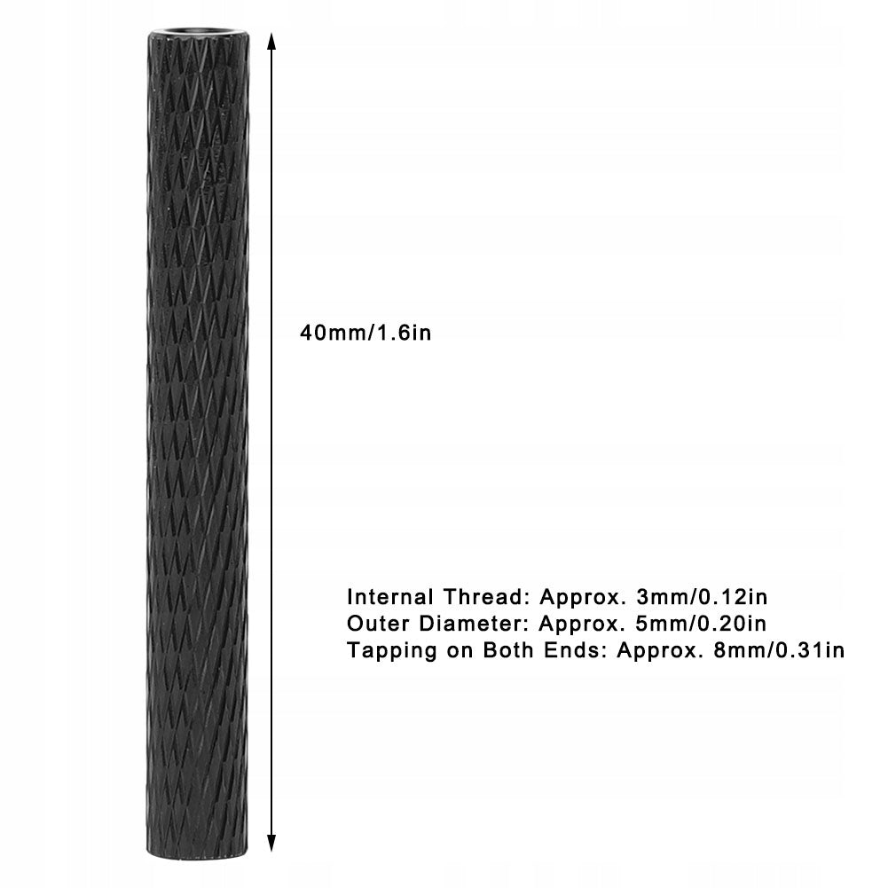 10X M3X40 BLACK ALUMINUM COLUMN DISTANCE FOR QUADCOPTER Model 745896321078