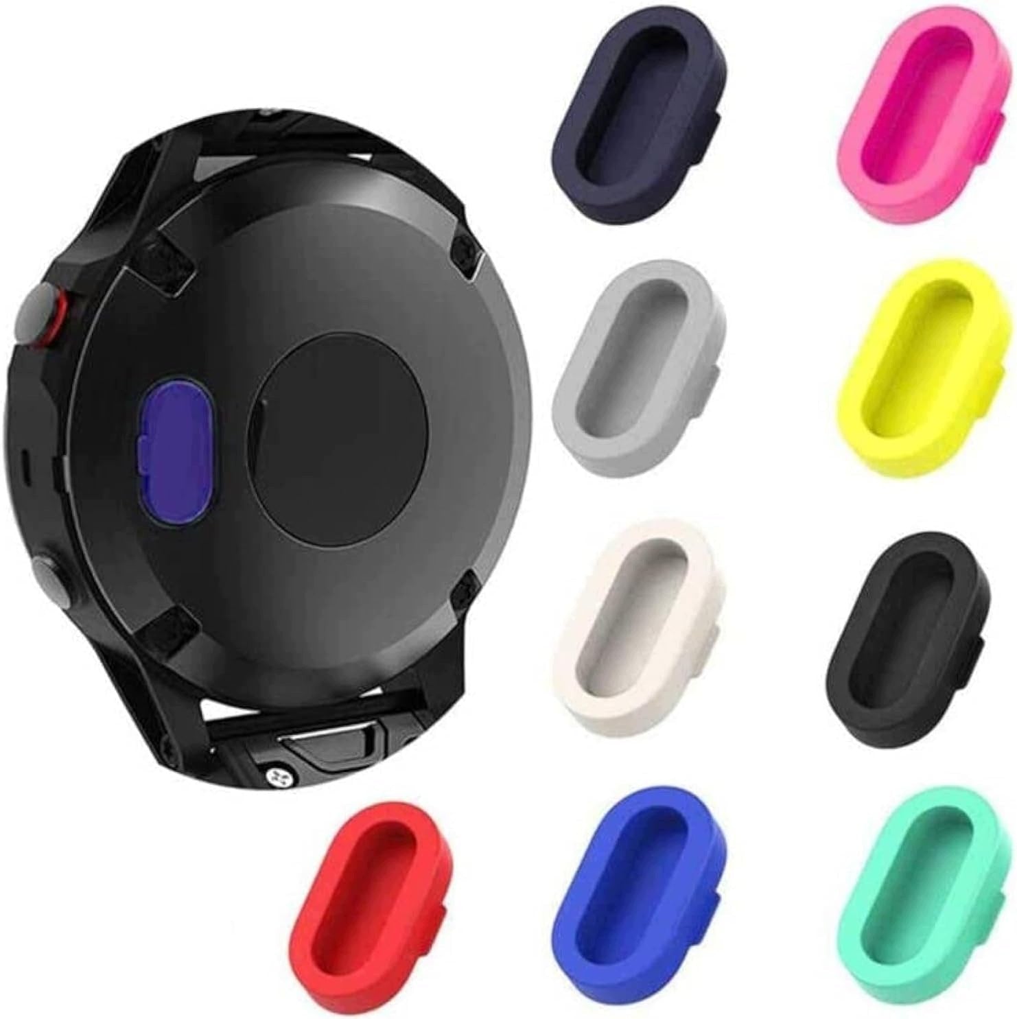 10X SMARTWATCH CHARGING PORT PROTECTOR COLORFUL DUSTPROOF