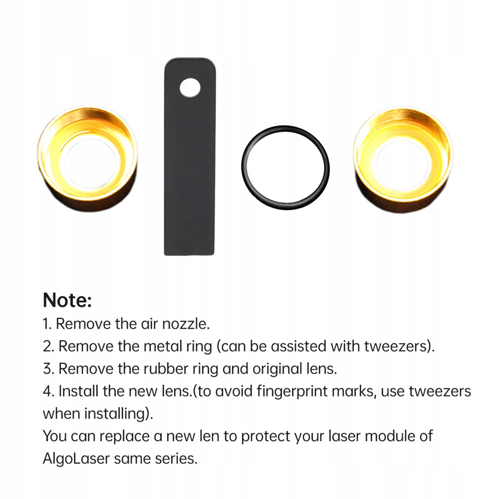10mm 2PCS window head replacement lens suitable for alpha/K3 Printing technology other